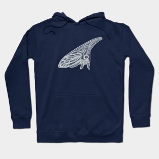 Treehopper Ink Art - cute insect design - on navy blue Hoodie